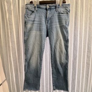J.Crew Vintage Slim straight 9” rise raw hem jeans